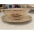Offered is a lovely vintage gravy bowl and saucer set by The Edwin M Knowles China Co. This set features a floral design...