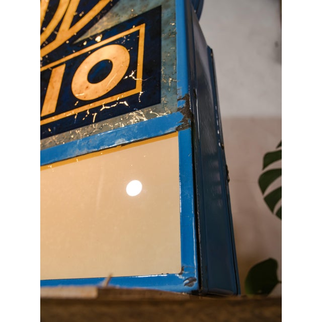 Art Deco Double-Sided Illuminated Radio Dealer Sign for Saba, Germany, 1930s For Sale - Image 13 of 18