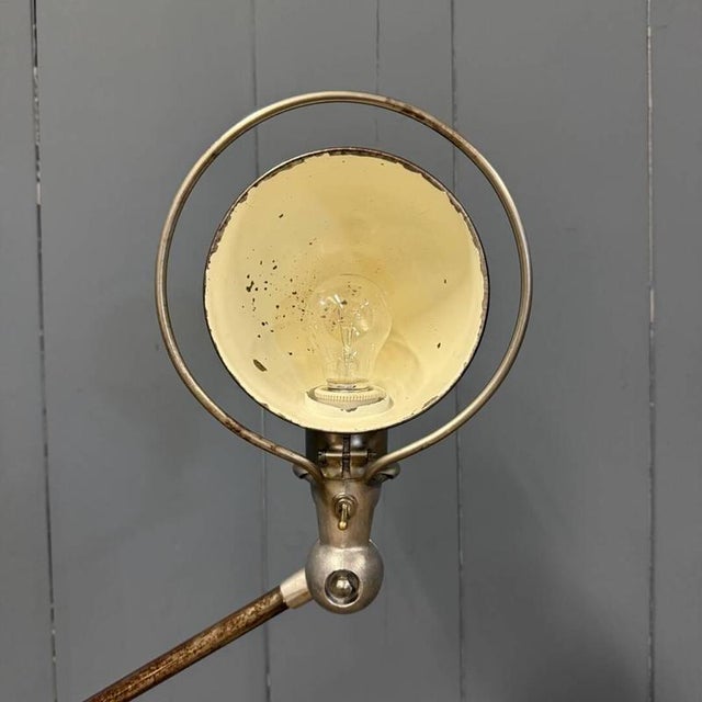 Vintage Five-Arm Floor Lamp with Green Brand Plate from Jieldé, 1950s For Sale - Image 9 of 18