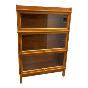 1980s Hale Barrister Bookshelves 3 Tier Stack - Solid Cherry