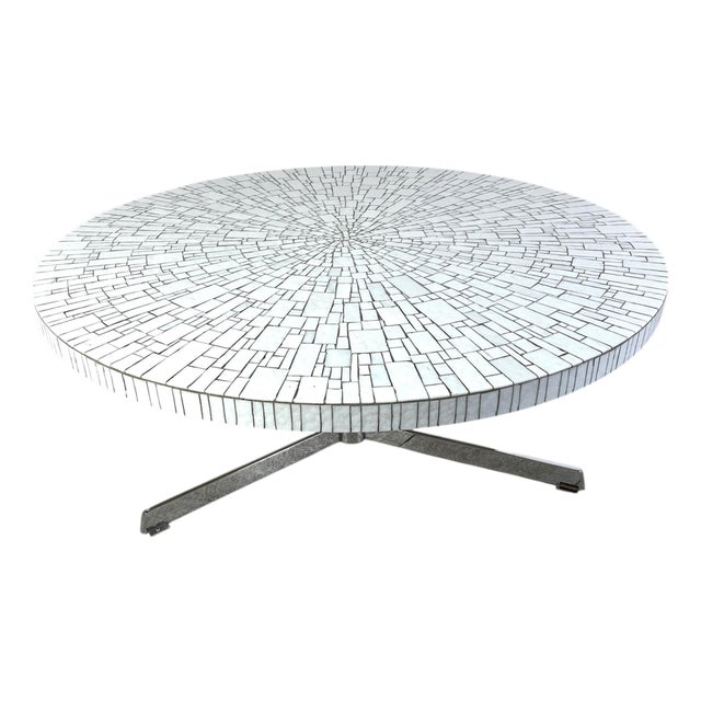 Vintage Ceramic Mosaic Coffee Table attributed to Heins Lilienthal, 1960s For Sale