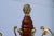 Traditional Traditional Vintage Mahogany Coat Tree With Brass Pineapple Finial Attributed to the Bombay Company For Sale - Image 3 of 8