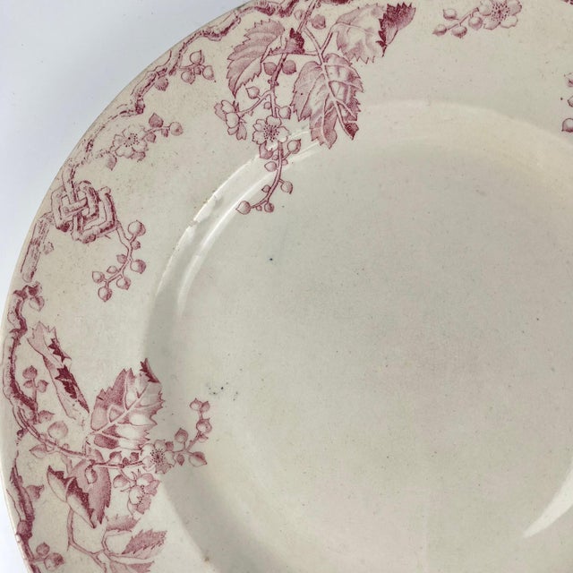 Round Fontainebleau Dish in Ironstone from KG Lunéville, 1890s For Sale - Image 9 of 13