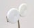 1980s Vintage Signed Napier White Circle Spiral Clip Earrings, 1985 - 2 Pieces For Sale - Image 5 of 8