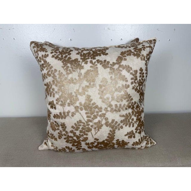 This elegant pair of pillows by MLA brings a natural sophistication to any space with their delicate white and gold...