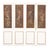 Set of 4 Floral Painted Decorative Wood Panels, C. 1930 For Sale