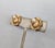 Mid-Century Modern Vintage 1970s Signed Crown Trifari Goldtone Faux-Pearl Flower Clip Earrings-2 Pieces For Sale - Image 3 of 7