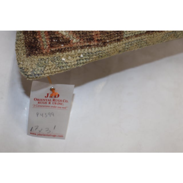 Large Turkish Floor Size Rustic Geometric Pillow For Sale - Image 4 of 5