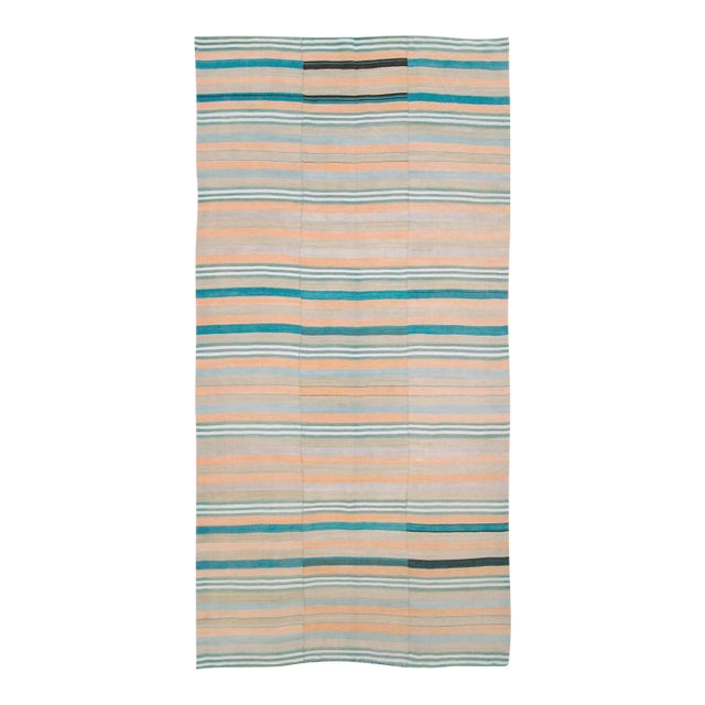 Galerie Shabab Collection Mid-20th Century Handmade Turkish Flatweave Kilim Gallery Carpet For Sale