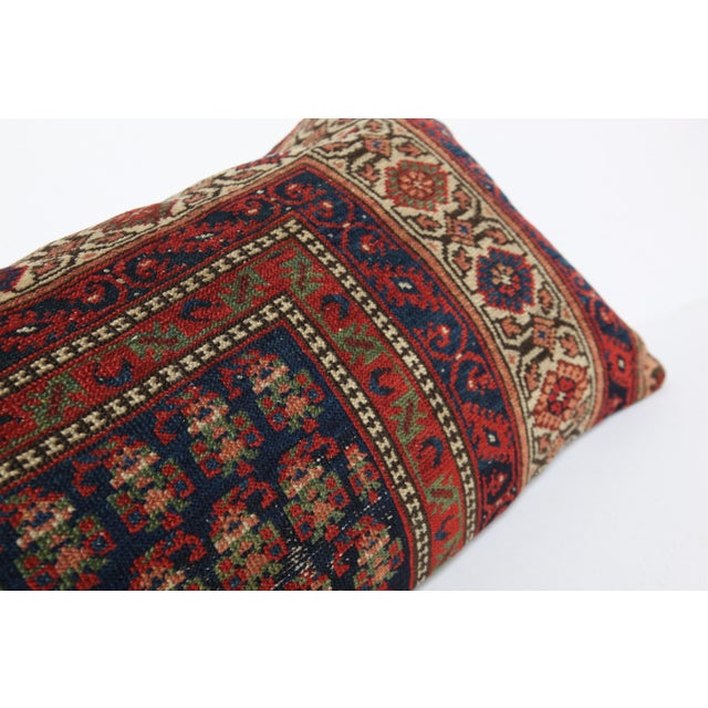 Handwoven Tribal Navy Blue Throw Rug Pillow Cover -16'' X 40'' For Sale - Image 9 of 10