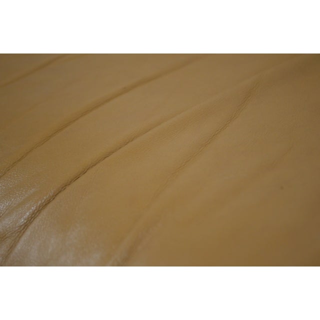 Animal Skin Ekornes Leather Loveseat Modern Scandinavian Design For Sale - Image 7 of 8