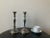 English Georgian Design Silver Plate Tall Candlesticks- A Pair For Sale - Image 12 of 12