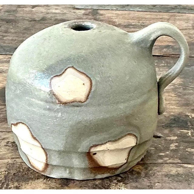 Vintage Original Studio Pottery Vase For Sale - Image 11 of 12