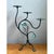 Vintage Floral Metal Candle Holder For Sale - Image 10 of 12