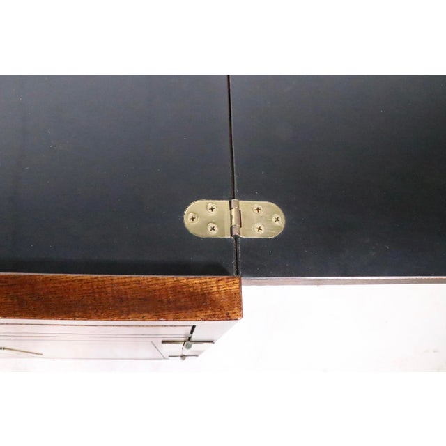 Campaign Style Dry Bar by Heneredon C. 1970/90's For Sale - Image 11 of 14