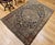 Persian 19th Century Persian Farahan Sarouk Rug, Handwoven Floral Pattern, Ivory & Navy, 5’ X 6’ For Sale - Image 3 of 5