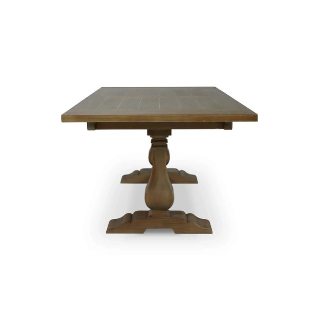 Timeless Trestle Dining Table For Sale - Image 4 of 6