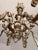 Vintage Louis XV Silvered Hand-Painted Carved Wood Eight-Arm Chandelier with Floral Motifs, Italy, 1920s For Sale - Image 10 of 18