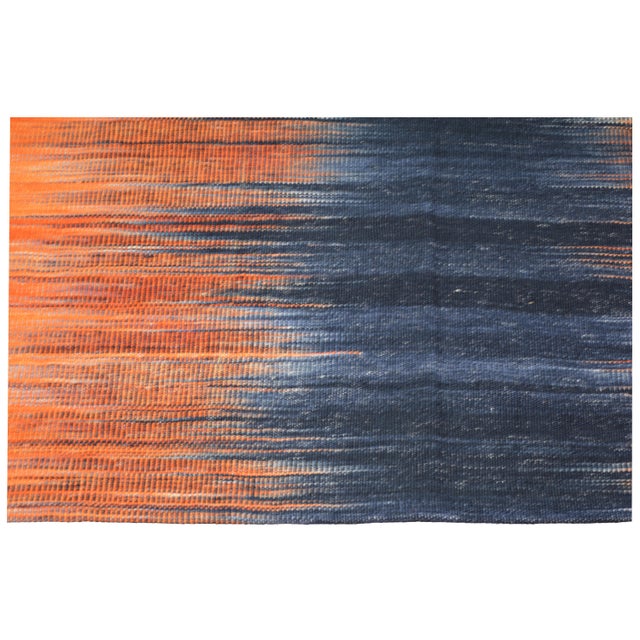 Vintage Mazandaran Natural Color Hand Made Organic Wool Tribal Kilim,8'2"X9'9" For Sale - Image 4 of 6