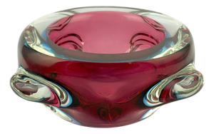 Murano Glass Bowl by Flavio Poli, 1970s