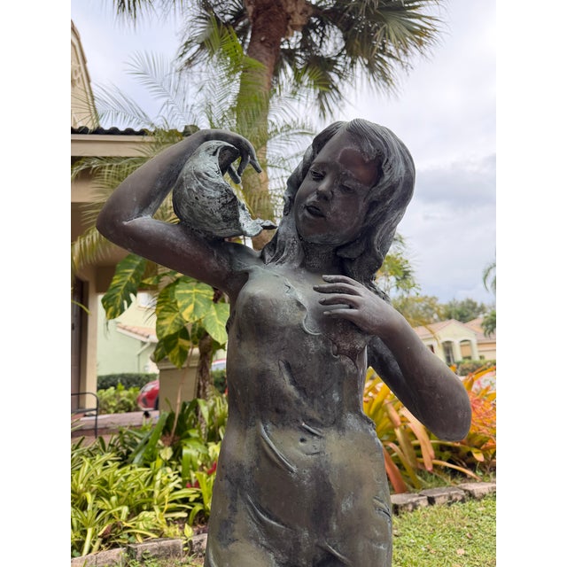 1930s Bronze Nude Female Fountain For Sale - Image 13 of 17