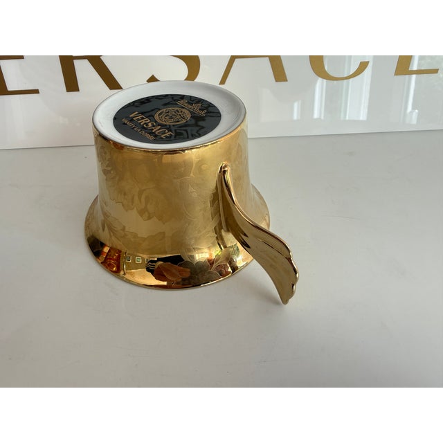 Postmodern Vanity La Doree Tea Cup by Versace for Rosenthal, 1990s For Sale - Image 3 of 5