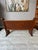 Antique Solid Mission Carved Oak Wood Church Pew Bench For Sale - Image 9 of 12