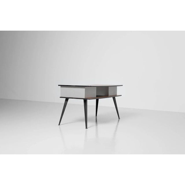 Metal Desk by Willy Van Der Meeren for Tubax, 1955 For Sale - Image 7 of 11