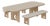 Portman Dining Set by Wood Tailors, Set of 3 For Sale