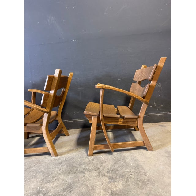 1970’s 4pcs Set Sculptural Dittman&co Brutalist Armchair For Sale In New York - Image 6 of 7