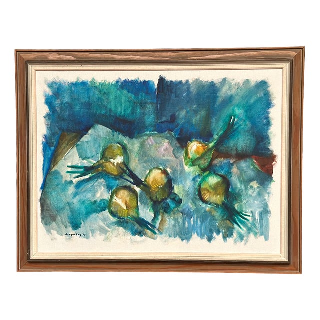 Bergengren, Abstract Composition, 1970, Oil on Canvas, Framed For Sale