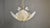 Vintage Italian Glass and Brass Chandelier, 1970s For Sale - Image 12 of 17