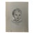 1940s Original Signed Graphite Illustration of Child Portrait With Ruffled Collar, 11.5 × 8.75 In For Sale