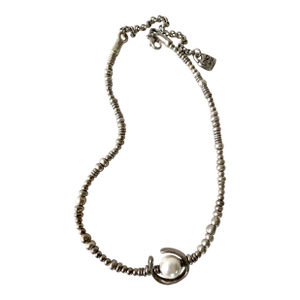 UNOde50 Silver Plate and Pearl Beaded Necklace