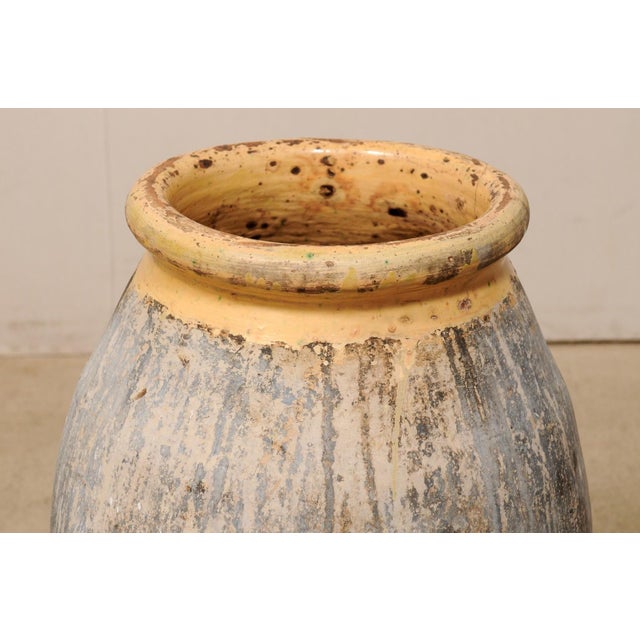 Antique French Biot Jar with Glazed Rim For Sale - Image 11 of 11