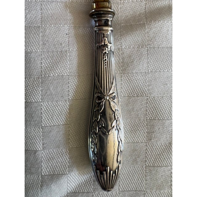 Late 19th Century Sterling Silver Handled Fruit or Dessert Knives - Set of 6 For Sale - Image 12 of 13