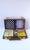 Rustic Game Set Chess Checkers Backgammon and More in World Globe Portable Case For Sale - Image 3 of 7