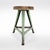 Wood Vintage Industrial Steel & Wood Tripod Stool, 1950s For Sale - Image 7 of 11