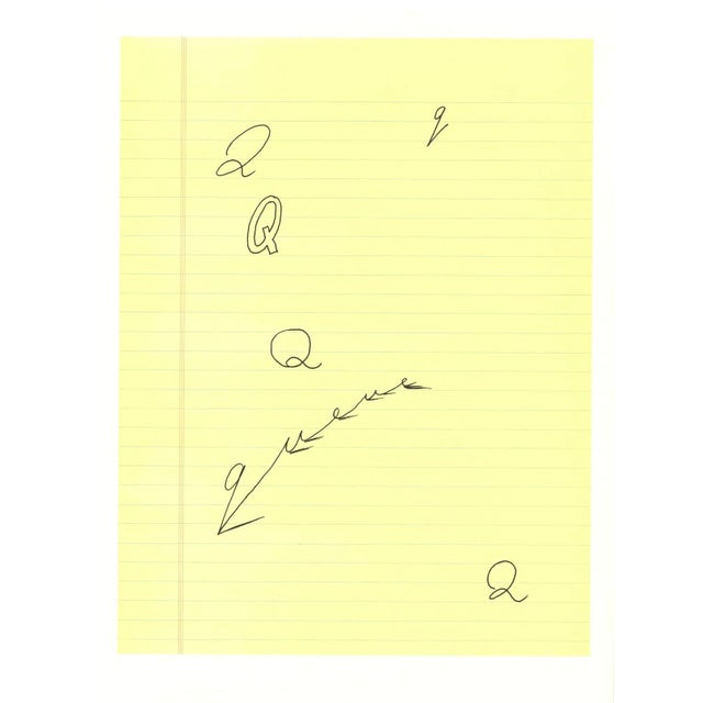 1991 'Q' From 'Hockney's Alphabet' by David Hockney For Sale