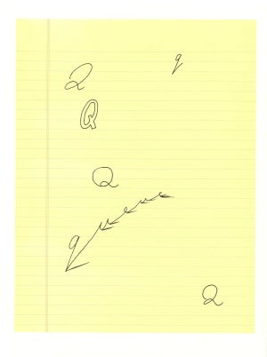 1991 'Q' From 'Hockney's Alphabet' by David Hockney