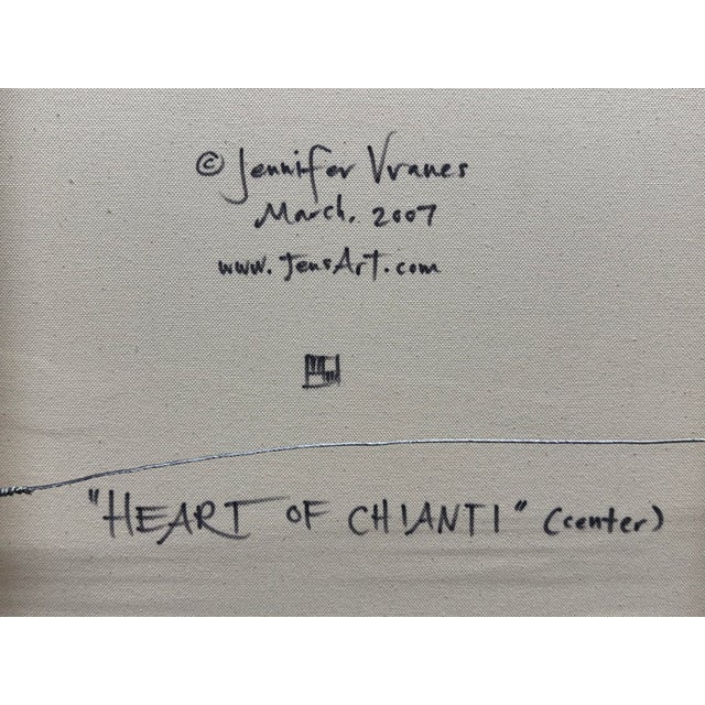 Jennifer Vranes “Heart of Chianti” Three Panel Landscape Original Painting For Sale - Image 11 of 12