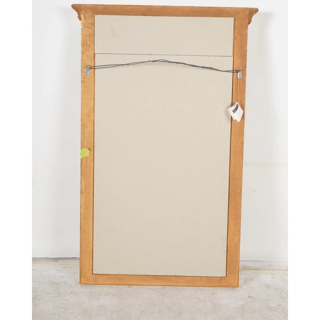 Gold Late 20th Century Italian Empire-Style Giltwood Mirror For Sale - Image 8 of 8