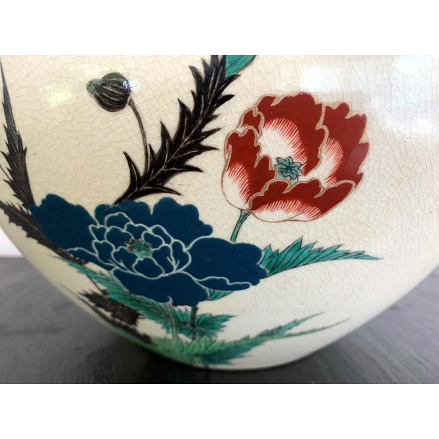 Ceramic Japanese Studio Ceramic Centerpiece Okumura Shozan Meiji Period For Sale - Image 7 of 11