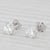 New 0.47ctw Diamond Stud Earrings 14k White Gold Round Solitaire Studs - 2 Pieces For Sale - Image 4 of 6