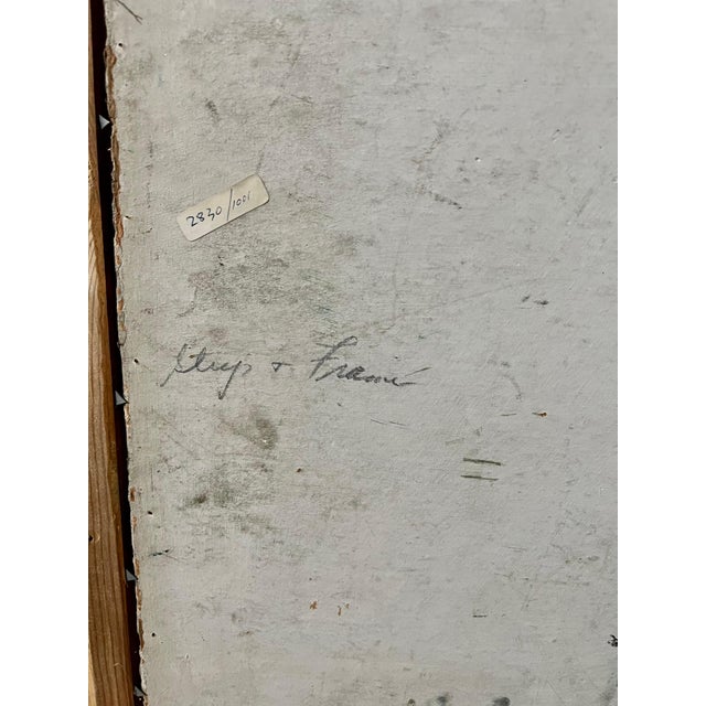 Samuel Rothbort, Bold Folk Art Modernist Floral Bouquet Oil Painting Flowers in Vase Gilt Frame, c.1950's For Sale - Image 11 of 11