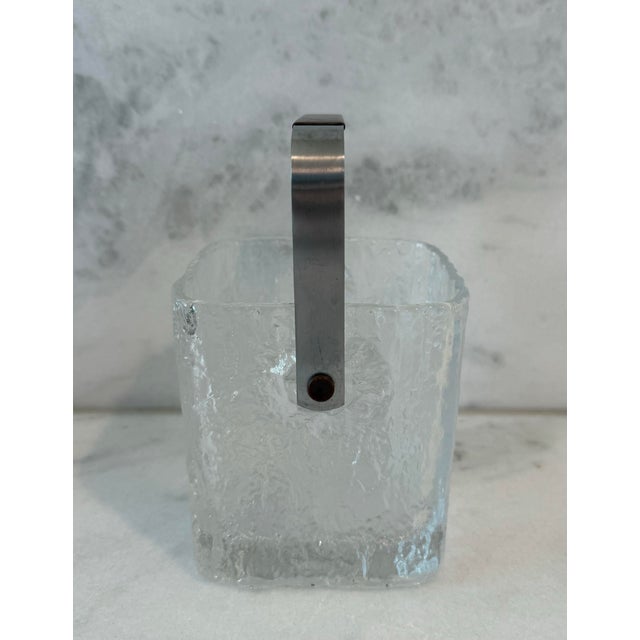 Glass Mid 20th Century Hoya Glass Ice Bucket For Sale - Image 7 of 12