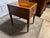 Vintage Federal Style Leather Top Side Table With One Drawer. For Sale - Image 4 of 11