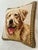 Realism Vintage Golden Retriever Needlepoint Pillow For Sale - Image 3 of 8