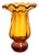 Vintage Amber Art Glass Vase from Egermann, Czechoslovakia, 1980s For Sale