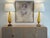 An exquisite pair of vintage amber Murano and brass lamps, circa 1960s. Wonderful scale and form. Fabulous jewelry!...